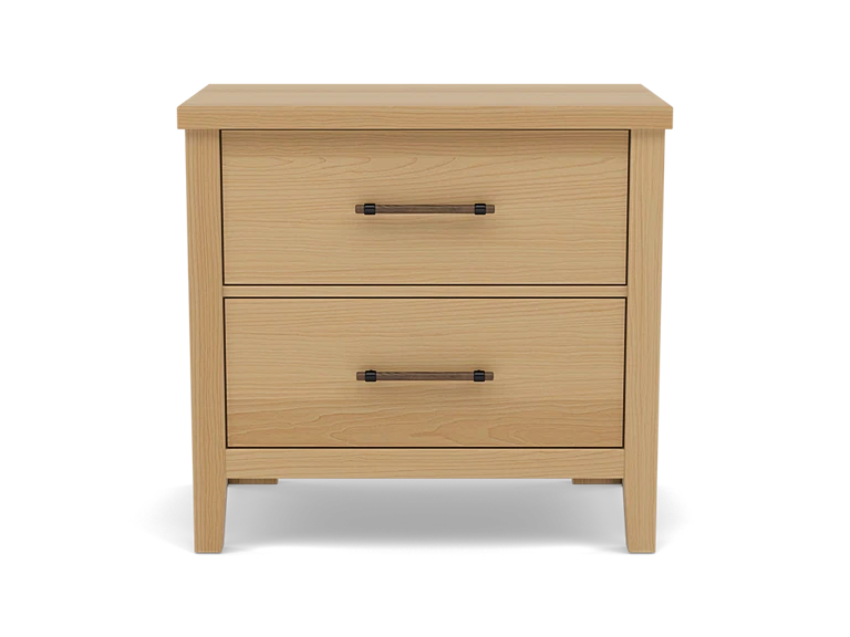 Pure Maple Two Drawer Nightstand